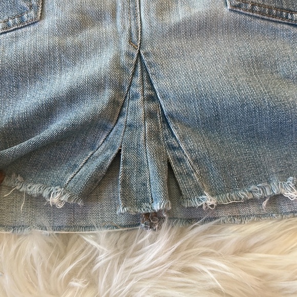 MOSSIMO LIGHT WASH BLUE SHORTS DENIM SKIRT - Picture 7 of 7